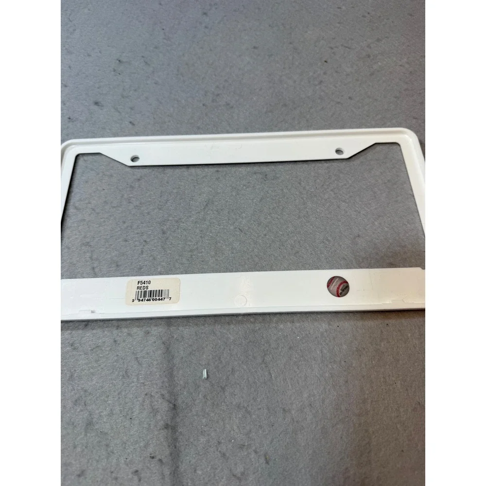 Cincinnati Reds License Plate‎ Frame – White & Red MLB Officially Licensed